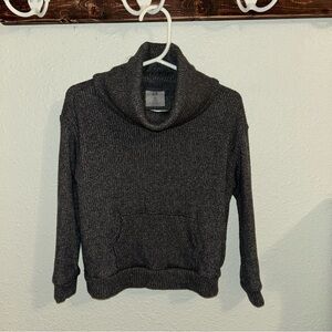 Baby Gap Toddler Girls Knit Cowl Neck Sweater Heather Gray Size 3 Years